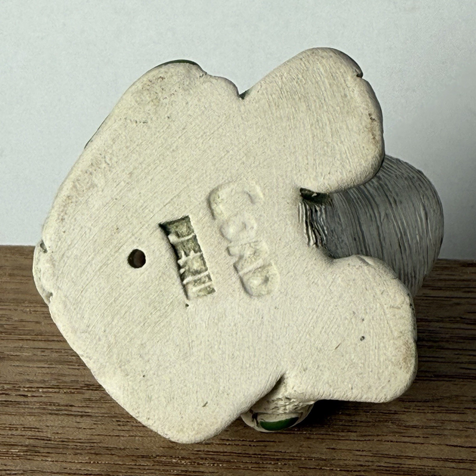 Vintage COAD Peru FROGS/TOADS Mom & Baby Enamel & Composition Figurine Rare 2”