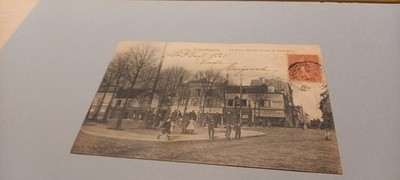 92 postcard COURBEVOIE LA PLACE HEROLD RUE DE COLOMBES