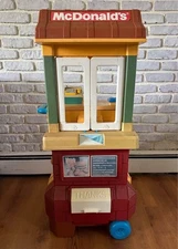 Vintage 1989 Fisher Price McDonald’s Drive Thru Playset Working Grill