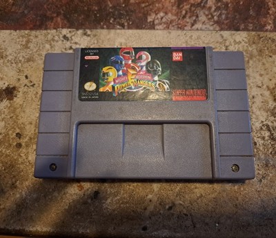 Mighty Morphin Power Rangers SNES Super Nintendo Authentic Working Free Ship 