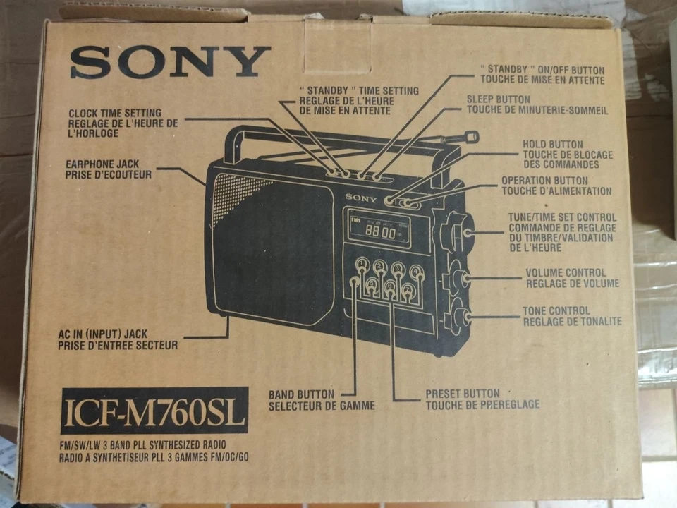 SONY ICF-M760SL NEUF en boîte Synthesized Radio 2001 - Photo 2/3