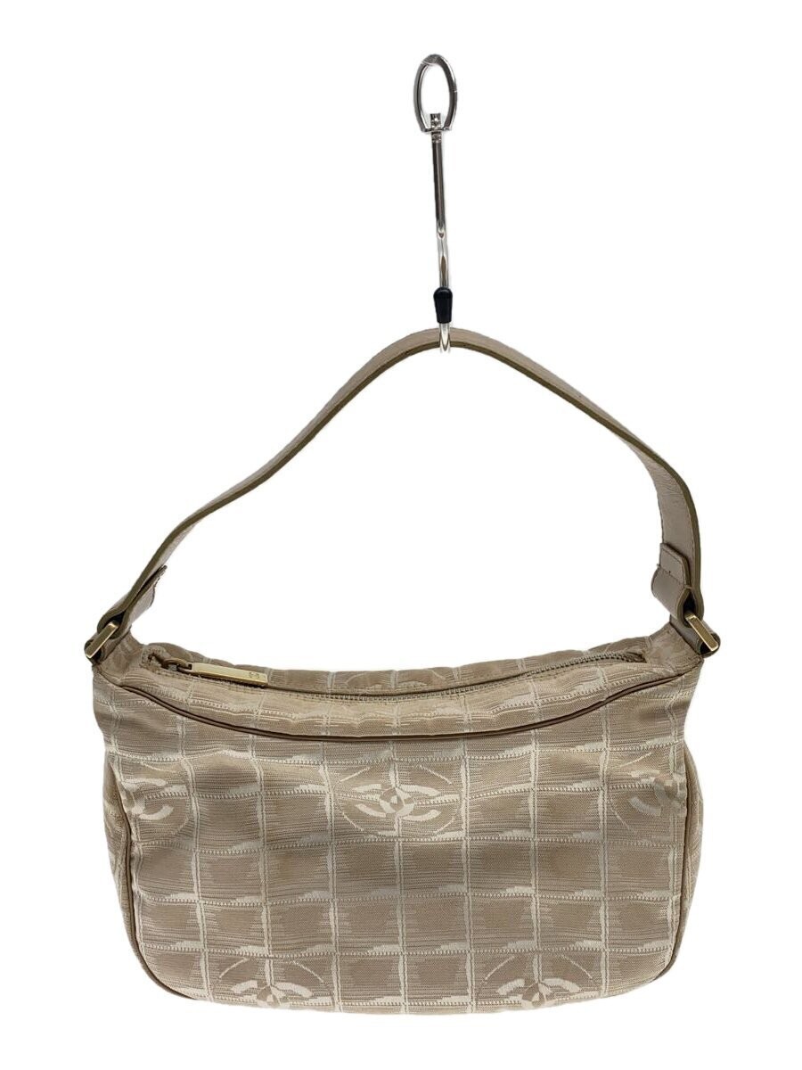 CHANEL Nylon Travel Line BEG Shoulder Bag A20516 New-image