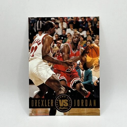 Michael Jordan vs Drexler Insert 1993-94 Skybox Basketball Card #SS11 Mint