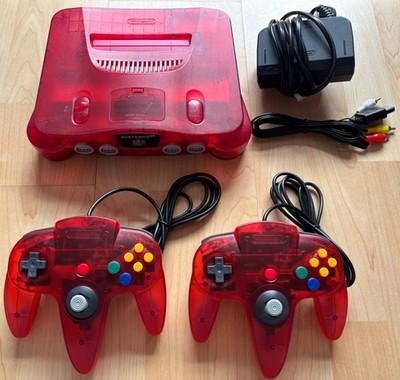 Nintendo 64 Konsole Funtastic Watermelon Red Pal N64 *Ultra Rare* Guter Zustand