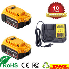 2X 8.0Ah For DeWalt 20V Max XR Lithium Ion Battery DCB205-2 DCB208 DCB200-2-US