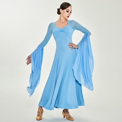 blue wrap around dress Light Blue Wrap Dress: Floral Maxi Floral Poetry / XL main image 0