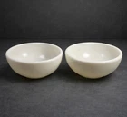 Vintage Corning Milk Glass Military Mess Hall Bowls Little Joe 5.5” Set 2