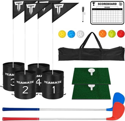 Battle Golf Yard Game Set - Backyard Golf Challenge for Adults Lawn Park Beach