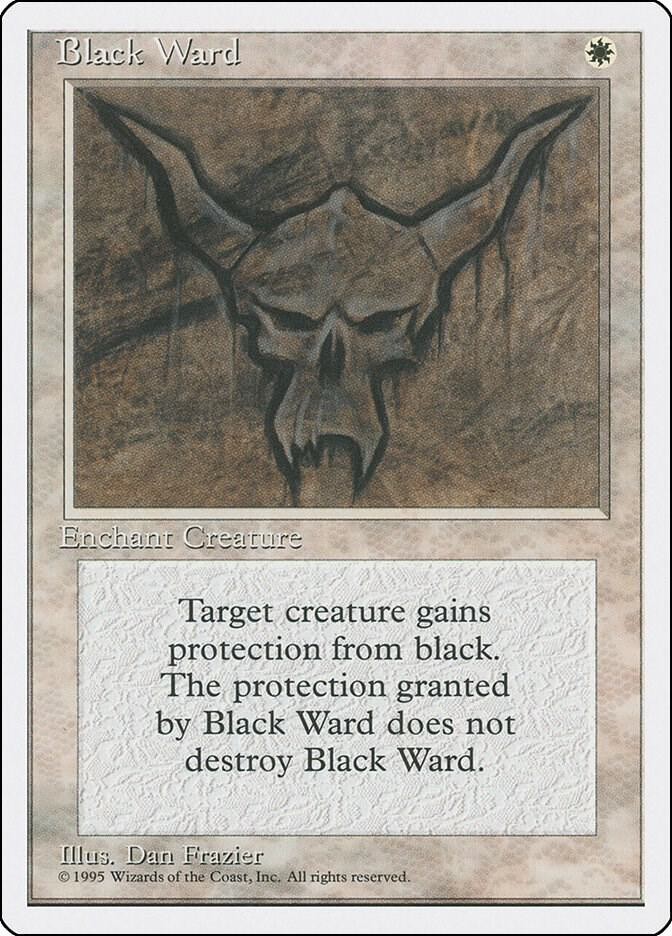 Black Ward UC Fourth Edition Magic: The Gathering NM/M