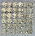 Old U.S. coins lot of 36 Buffalo Nickels mix From 1913 P type 2 - 1937 D - P/D/S