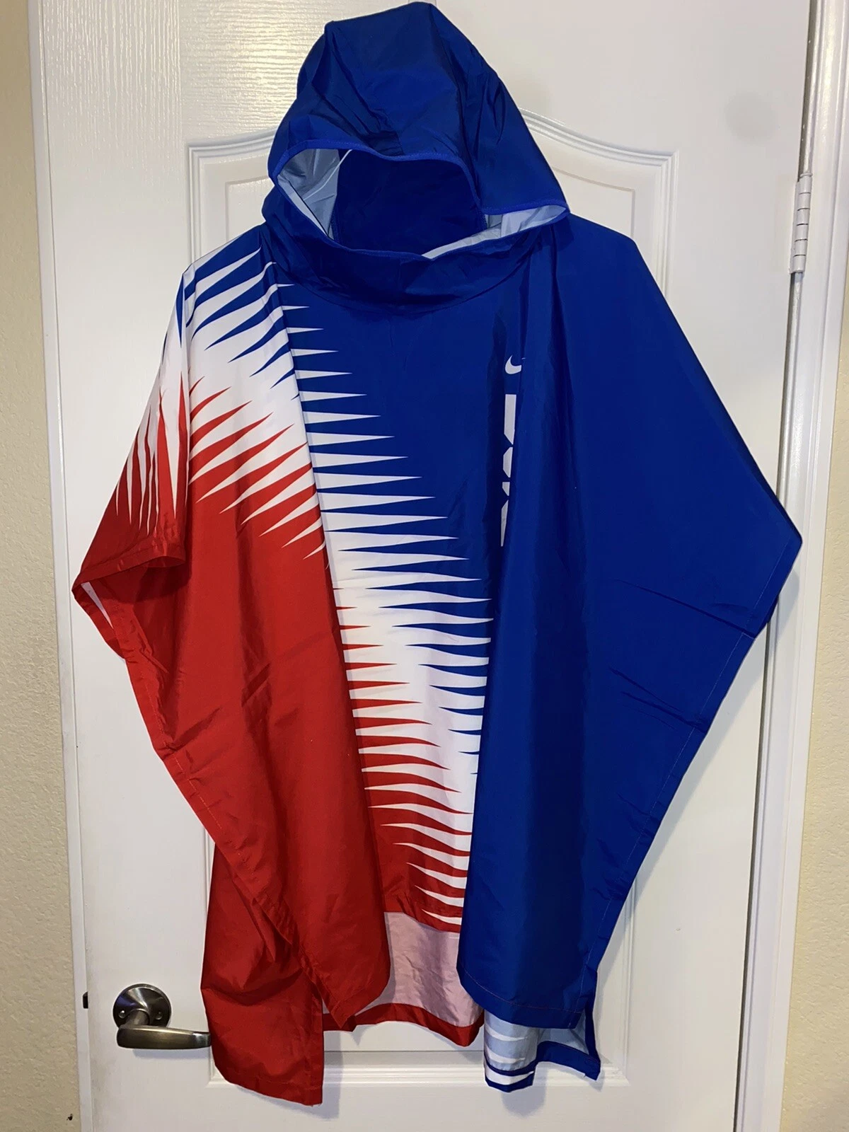 NIKE TEAM USA MARATHONER HOODED JACKET CV0431-657 Sz S/M ADULT UNISEX NWT Poncho