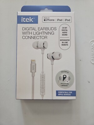 itek Digital Earbuds w/ Fast Charging Connector For Apple Devices - Main Image
