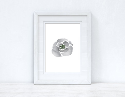 Grau Grün Aquarell Blume 2 Schlafzimmer Home Wanddeko Druck