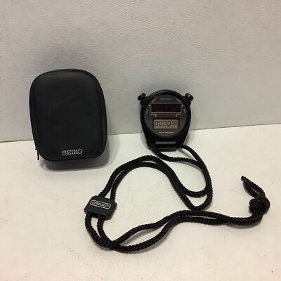 SEIKO セイコー 防水デジタル ソーラーストップウォッチ S025-6000 Vintage Seiko Stopwatch Solar Battery w/Case S025-6000 Japan | eBay