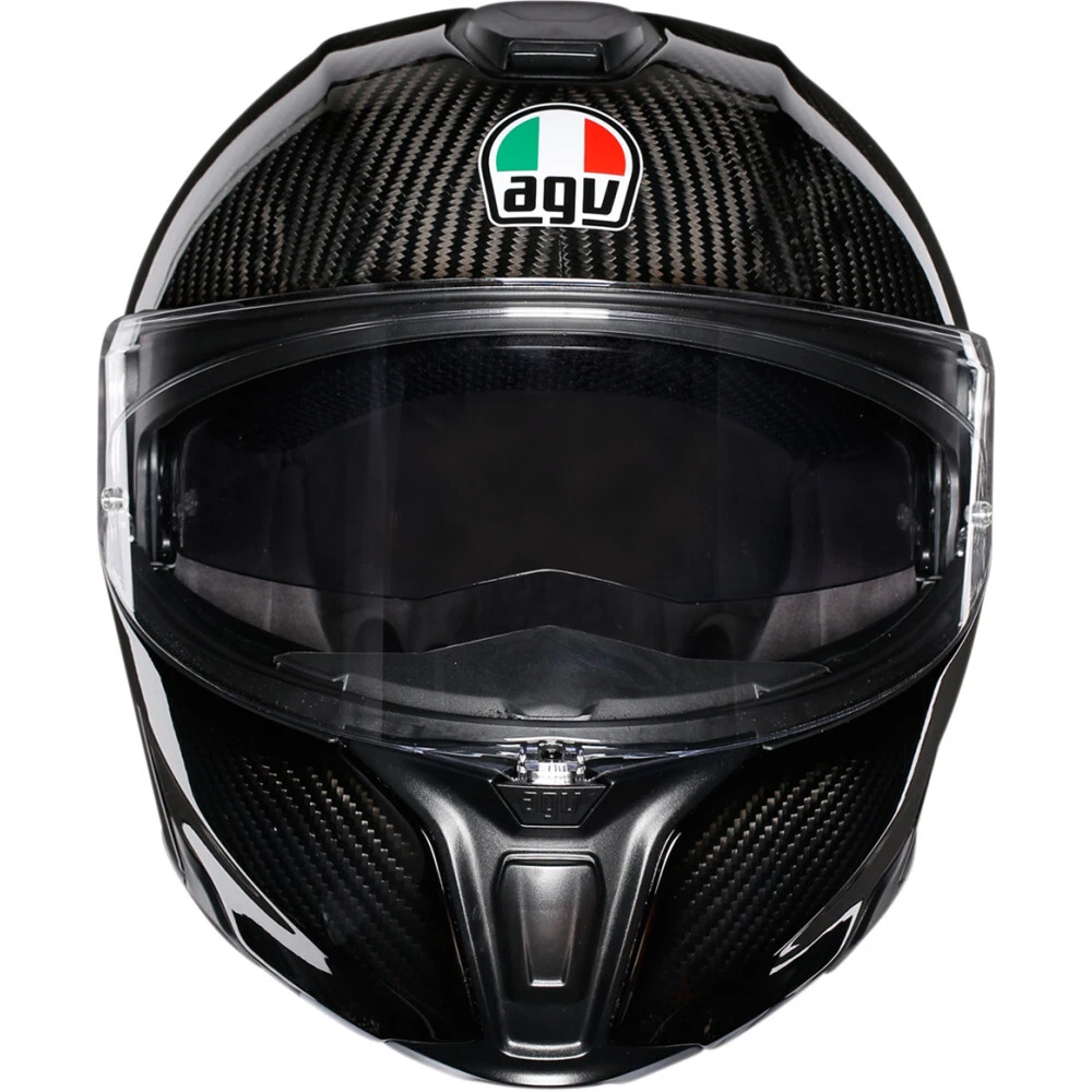 AGV Sport Modular Flip-Up Helmet w/ Sun Visor (Gloss Carbon) M
