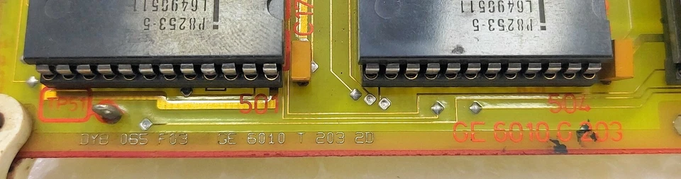 Placa de circuito impresso Stn Atlas DYB 065 F03 GE 6010 T 203 2D - Imagem 2 de 4