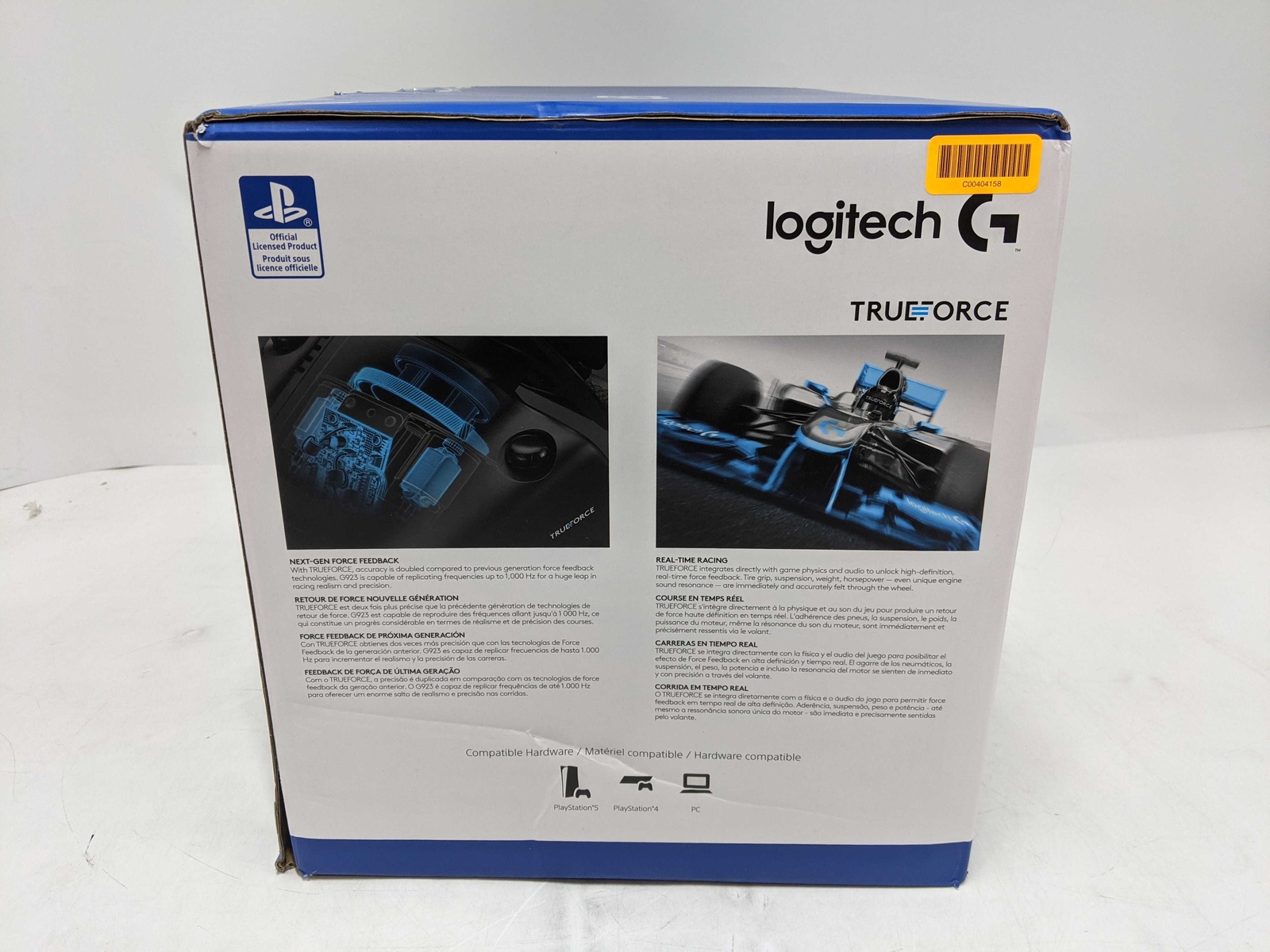 Logitech G923 Racing Wheel with Pedal for Sony PS4 PS5 Falak Tayyeb
