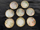 Tressemanes & Vogt (T&V) Limoges France New Palissy Floral Plates 6" - Set of 8