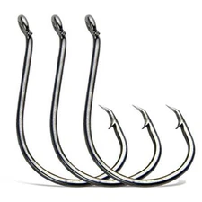 Circle Hook Fishing Hook Tackle 2X Strong Saltwater Fishing Circle Hook,120-Pack
