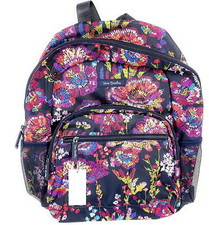 Vera Bradley Lighten Up Essential Backpack Midnight Wildflowers NWT