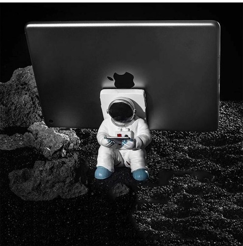 Support téléphone/tablette astronaute dessin animé multifonction résine - Photo 4 sur 6