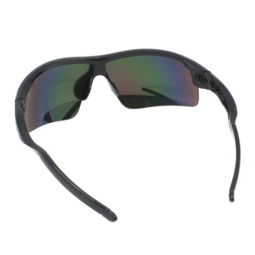 Kids Boys & Girls Sunglasses Sporty Wrap Around Half Rim Mirror Lens UV400 - Picture 8 of 25