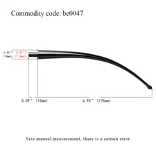 MUXIANG 3mm Acrylic Long Bent Stem Mouthpiece For Wood Churchwarden Tobacco Pipe