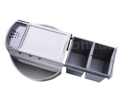 Hailo Rondo Eckabfallsammler 364512 Abfalleimer Eckschrank Mülleimer Einbaueimer - Bild 1 von 4