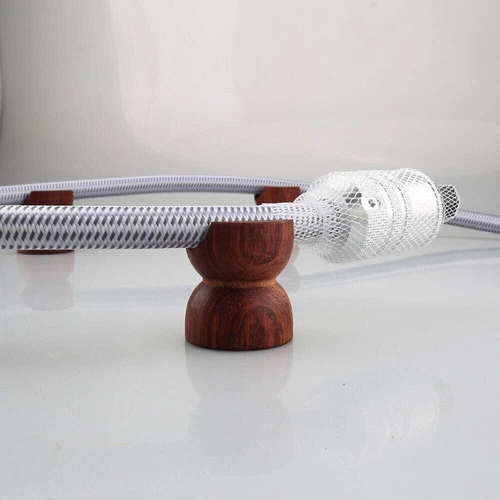 Wooden Audio Speaker Cable Riser Insulation Power Wire Holder Line Support Stand - Picture 1 of 7
