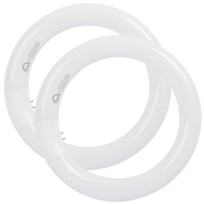 lotusinhand optic normal (2個) 8 Inch T9 Circular Fluorescent Light Bulb 22W Daylight 6400K