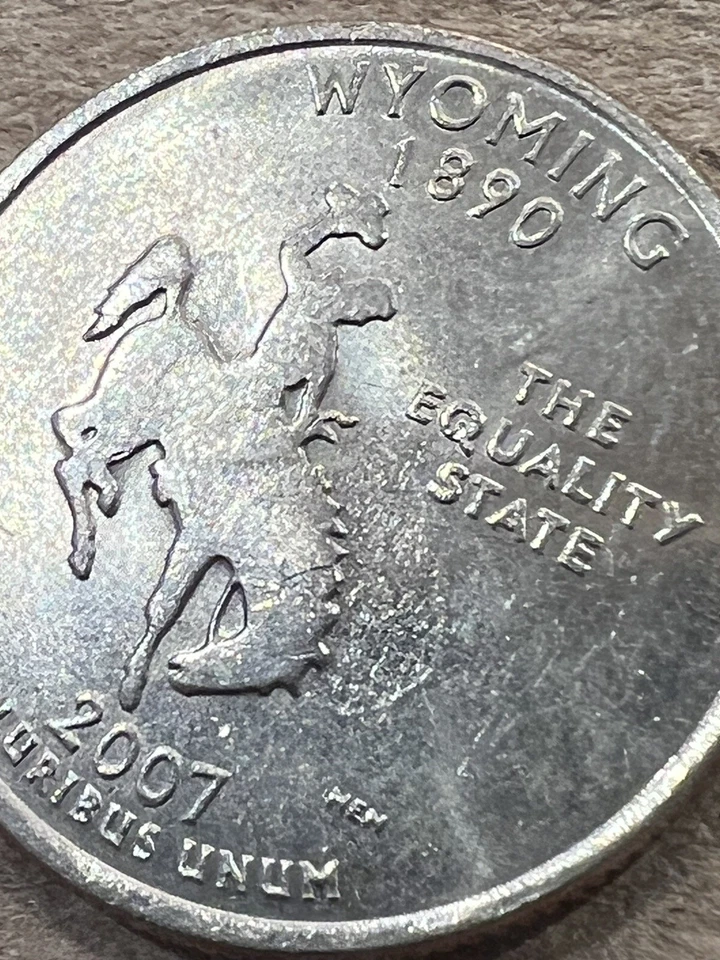 2007 P WYOMING QUARTER Horses Shadow - Image 3 of 4