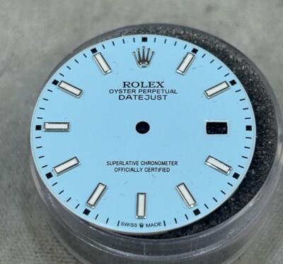 Rolex 41mm Datejust Custom Light Blue Index Dial For Model 126334 & 126300 MINT