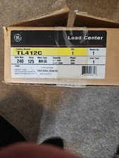 NEW GE TL412C LOAD CENTER 125 AMPS 240 VOLTS MAIN LUG 1PH 3W  TL412C