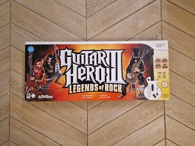 GUITARE LES PAUL NINTENDO WII GUITAR HERO LEGENDS OF ROCK BOITE + GUITARE - Photo 1/4