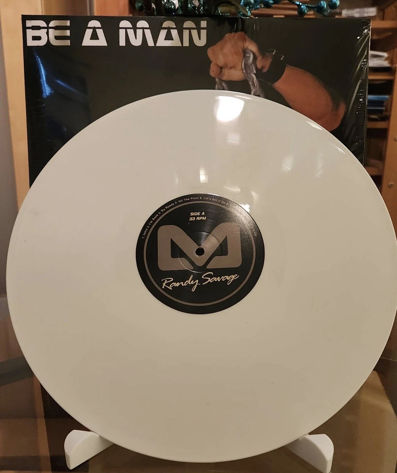 Macho Man Randy Savage ‎– Be A Man Cream Of The Crop Colored Vinyl NEW IN HAND Foto 4 de 4