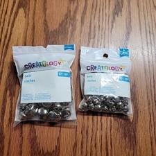 Creatology Silver Jingle Bells 2 Bags 70pc 9mm / 29pc 18mm Open Bag