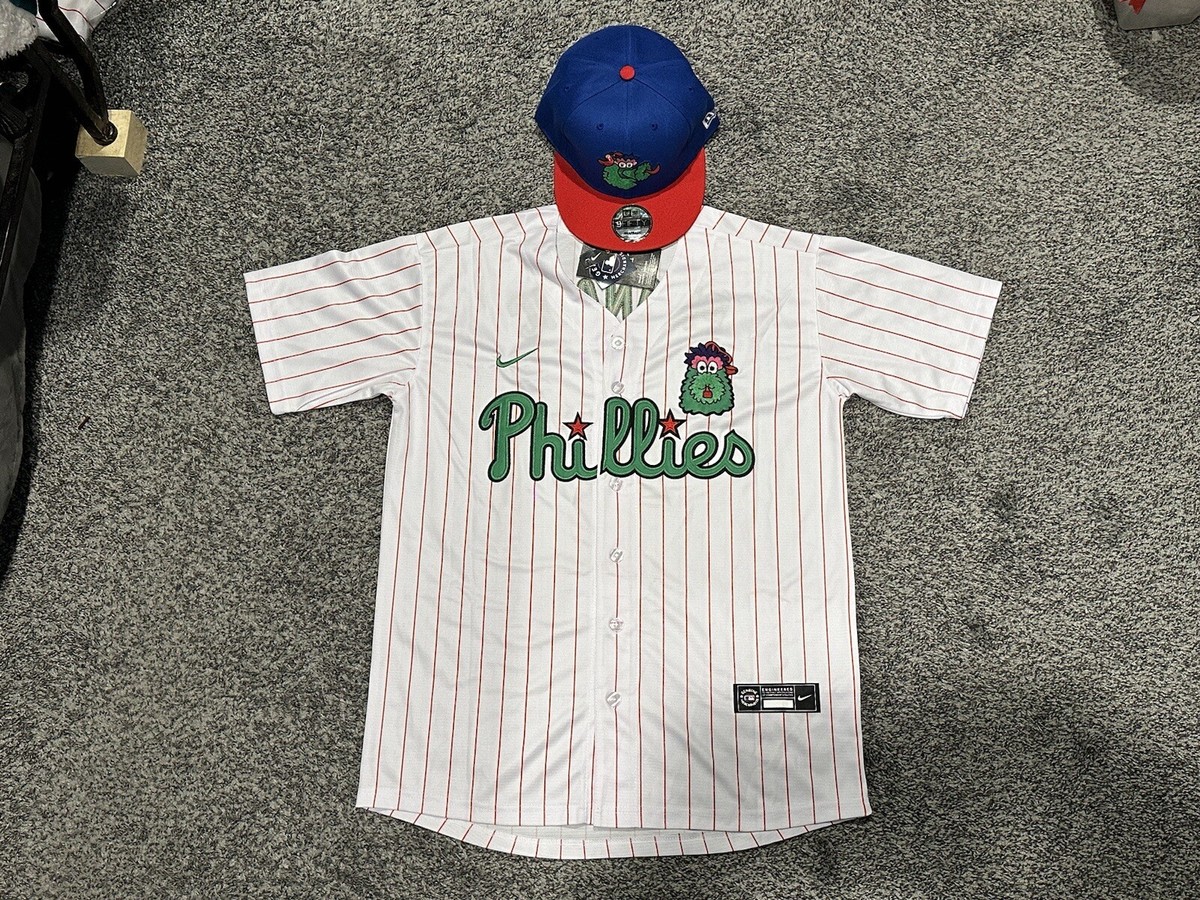 応援グッズ Philadelphia Phillies MAJESTIC JERSEY-T Men's Philadelphia Phillies Majestic White/Scarlet Home