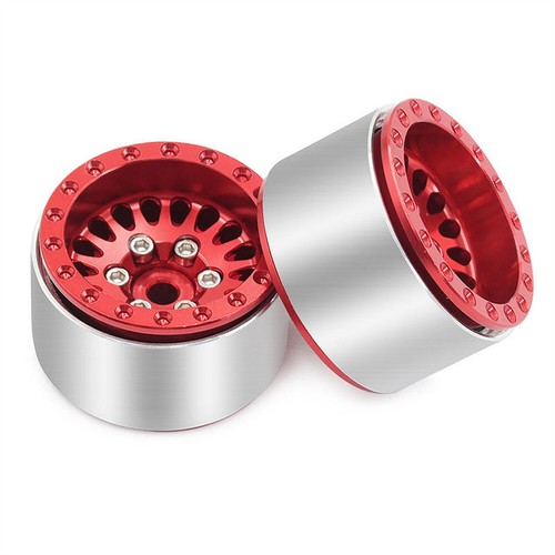 Aluminum 1.0" Beadlock Wheel Rim &Tires For 1/18 TRX4M 1/24 SCX24 AX24 RC Car - Picture 12 of 28