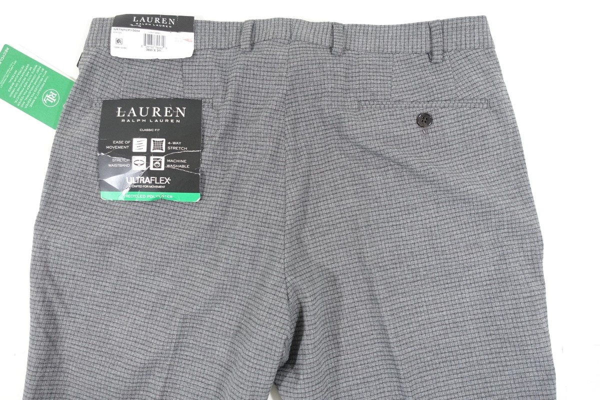 RALPH LAUREN CHECK PLAID GRAY 36X30 ULTRAFLEX STRETCH DRESS PANTS MENS NWT NEW | eBay RALPH LAUREN CHECK PLAID GRAY 36X30 ULTRAFLEX STRETCH DRESS PANTS MENS NWT NEW | eBay