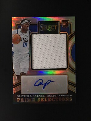 2023-24 Select Oliver-Maxence Prosper Jersey Autograph Silver Prizm /99 Mavs