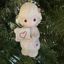 Precious Moments Christmas Ornament-Teacher, You're A Precious Work Of Art 2003