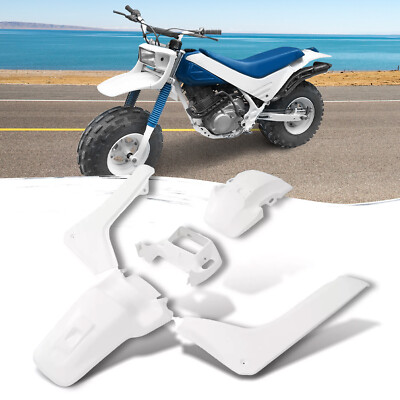 Plastic Body Kit Fairing Fender Side Cover White For Honda TR200 Fat Cat 86-87
