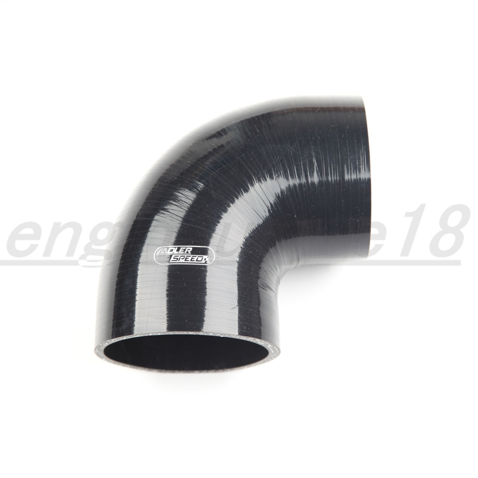 4Ply 1" 2" 3" 4" ID Silicone Hose 30/60/90 Degree Elbow Coupler Pipe Black USA.