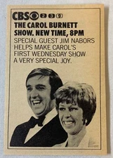 1971 small CBS tv ad ~ CAROL BURNETT SHOW ~ Jim Nabors