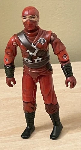 GI JOE RED NINJA Figure Only- 2004 3.75" COBRA NINJA From Strike Team TRU Set