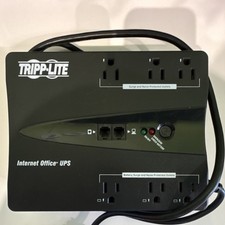 Tripp Lite Internet350U Desktop UPS 120V 350VA 6 Outlets Surge Protection Black