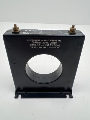 Instrument Transformer Inc. 7SFT-500 Current Transformer, Ratio 50:5A
