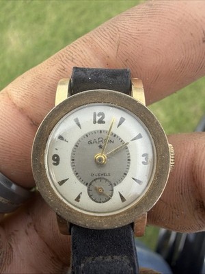 Vintage Garon 17 Jewel Watch 10k Gold RGP BEAUTIFUL 1940s Time Peice
