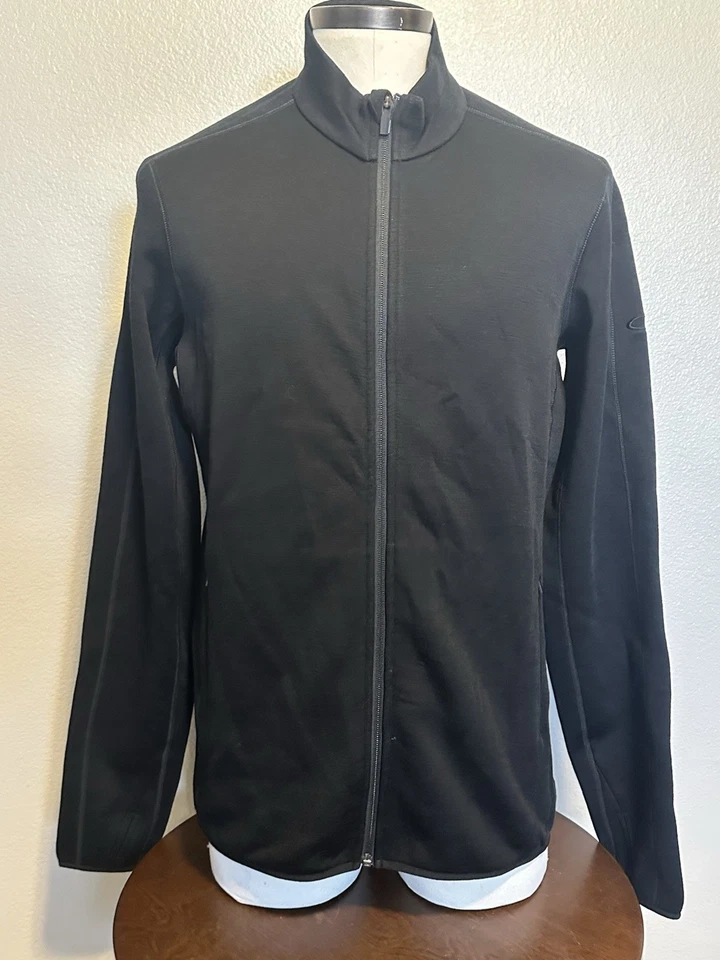Icebreaker Merino Wool Realfleece Men's Black Full Zip Elemental Jacket sz.Large - Image 2 of 4