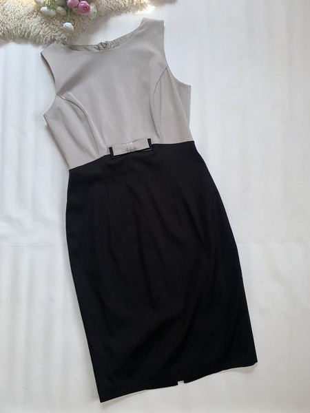 Women Phase Eight Dress Beige Viscose 40 / L / 48
